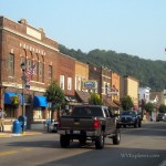Flags adorn Main Street in Follansbee