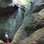 Nearing the top at Coopers Rock