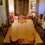 Wood central to farmhouse interior