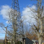 Restored derrick at Sistersville