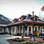 Visitor center at Bramwell Station
