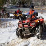 ATV touring in winter