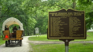 Roster of famous visitors to Blennerhassett Island near Parkersburg, WV, Wood County, Mid-Ohio Valley Region