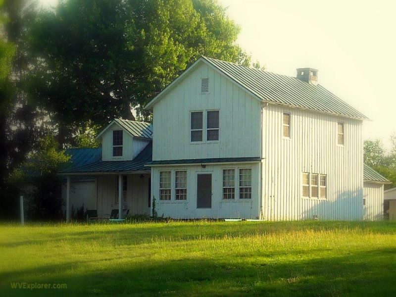Board-and-batten siding at Elizabeth