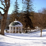 Snow blankets the White Sulphur Spring