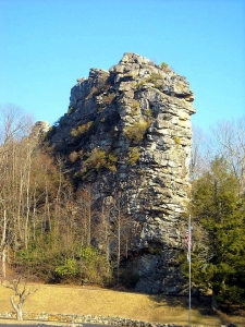 Rock at Pinnacle Rock State Park, Bramwell, WV, Mercer County, Bluestone Region