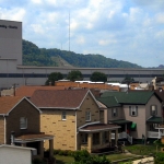 Factory towers loom over Follansbee
