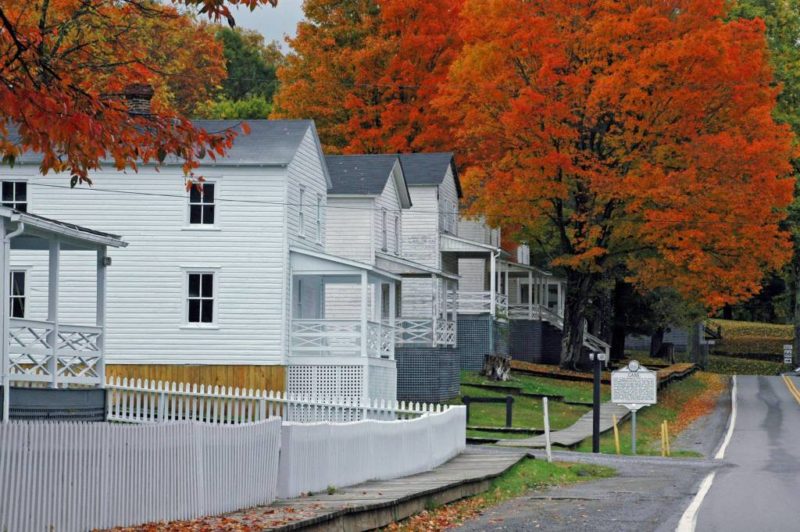 Cass village in autumn