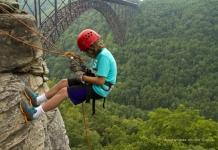 Park Service to host meeting regarding rock climbing Young climber at New River Gorge, New River Gorge National Park and Preserve, Adventures on the Gorge