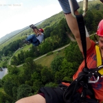 Sip-lining at Adventures on the Gorge