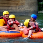 Tubers idle on lower Potomac River