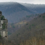 Snow at Seneca Rocks