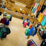 Gear, souvenir clothing at River Expeditions lodge