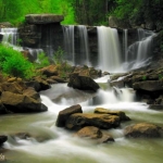 Lower falls on Laurel Creek