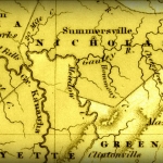 Map showing Gauley River