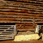 West Virginia Log Barn Diamond Notches