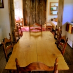 Wood central to farmhouse interior
