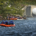 Summersville Lake empties to Gauley River