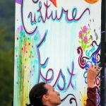 Community art boards at Culturefest