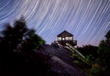 Nightfall’s Value: Light pollution can diminish real estate worth in W.Va. Stars spin above the Hanging Rock Raptor Observatory.