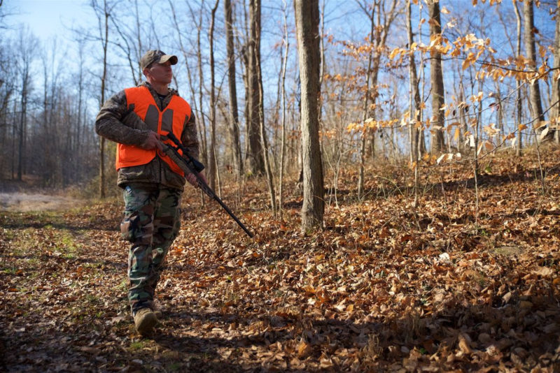 A young hunter enjoys the autumn season in West Virginia. Photo courtesy W.Va. Dept. of Commerce.