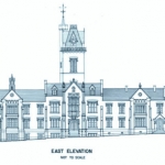 Drawing of Old Main at Bethany