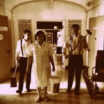 Costumed guides lead asylum guests