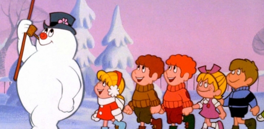 Beloved story of “Frosty the Snowman” was born in snowy highlands of West Virginia Frosty the Snowman leads children in the 1969 animated Christmas television special. (Photo still courtesy Rankin/Bass Productions)