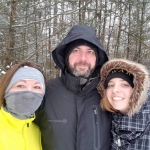 Levi Moore on winter hike