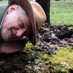 David Sibray listens for Old Thump