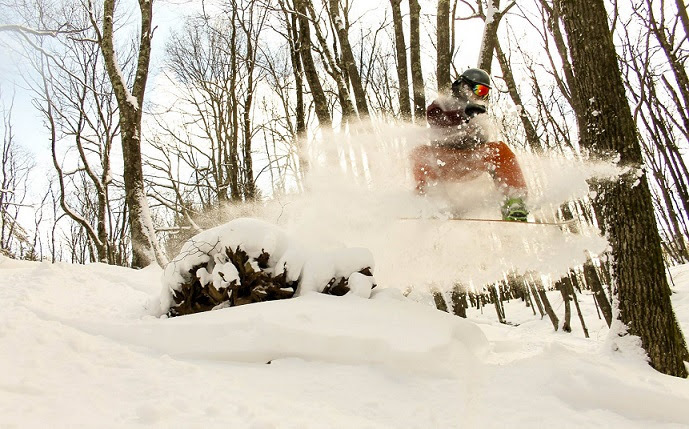 Snowboarder at Canaan Valley Resort