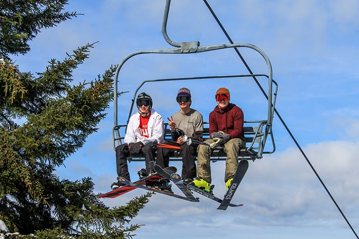 Youth ride a lift at Canaan Valley Resort. Photo courtesy Canaan Valley Resort.
