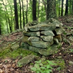 Cairn on a West Virginia ridge