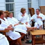 Guests relax at Capon Springs