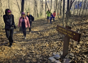 Hikers on a spring expedition near Beckley. Photo courtesy Active Southern West Virginia.