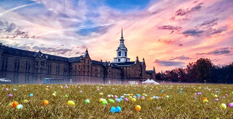 More than 400 children are expected to attend the egg hunt at the Trans-Allegheny asylum.