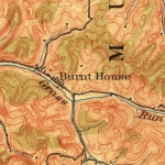 Burnt House, WV, shown in 1906 Map