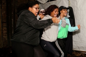 Patrons indulge in plenty of fearful fun during Fright Nights at Glade Springs near Beckley, West Virginia.
