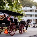 Horse-drawn carriage at Capon Springs
