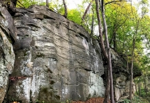 New rock-climbing area draws more tourism to New Martinsville The Kiedaisch Wall climbing area overlooks the Ohio River near New Martinsville, West Virginia.