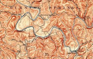 Burning Springs in 1905 was a shadow of its former self. 