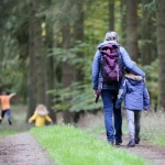 Families tour outdoor areas in West Virginia