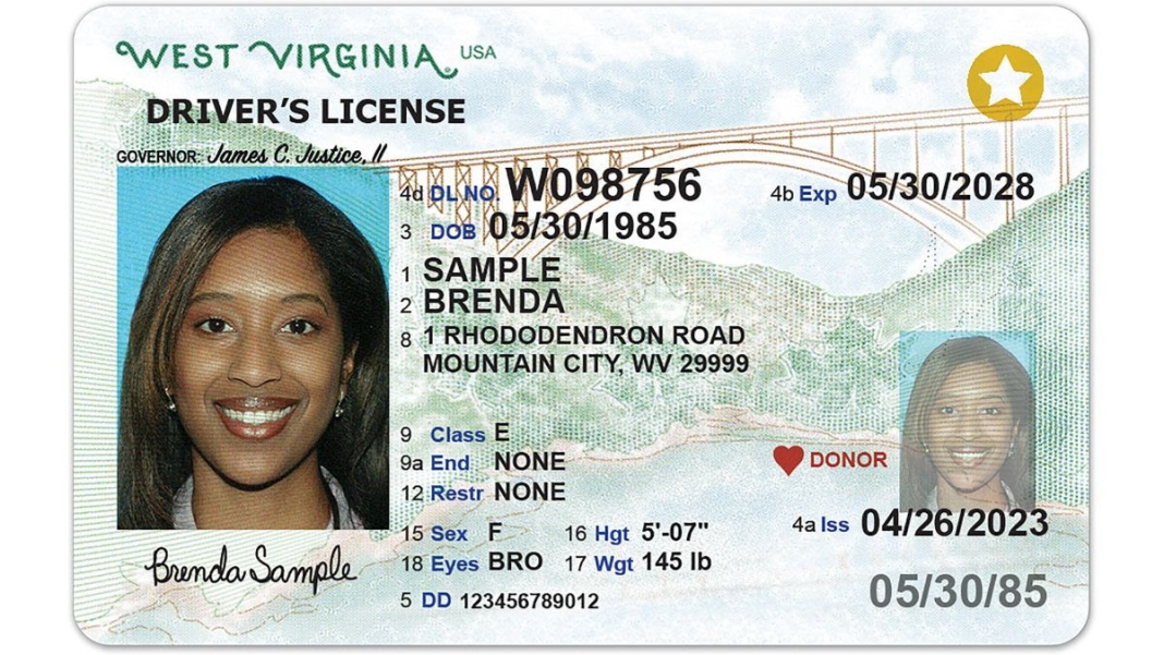 2023 West Virginia License Plate Design