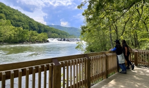 Boardwalk At Sandstone Falls in West Virginia