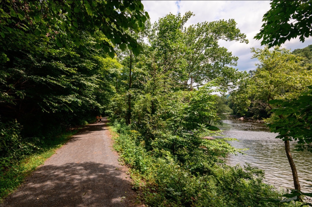 Greenbrier River Trail Near Lewisburg in West Virginia