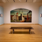 New exhibits are on display through the spring semester at the Art Museum of WVU. Exhibitions include In Concert: Photography and the Violin, In/Humanity: Combat and War in Art, and permanent collection pieces on display in the McGee Gallery. These exhibit