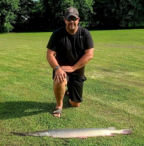 Rich Chapman with West Virginia record gar