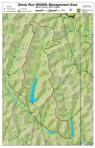 Map of Dents Run Wildlife Management Area