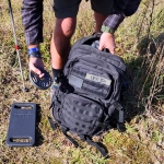 Levi Moore loads rucking pack