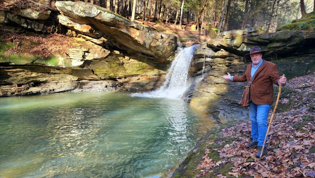 Mill Creek Falls Near Charleston in West Virginia